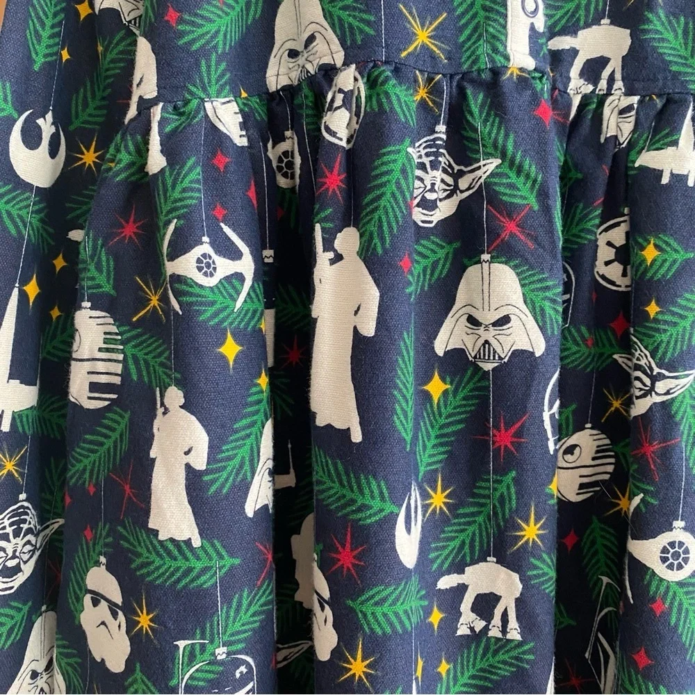 Hanna Andersson Star Wars Christmas Flannel Pajama Nightgown Dress 14